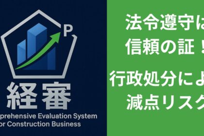 法令遵守は信頼の証 行政処分による減点リスク