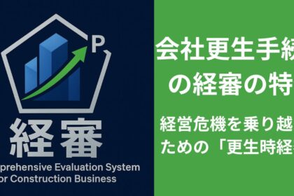 会社更生手続き中の経審の特例 経営危機を乗り越えるための「更生時経審」