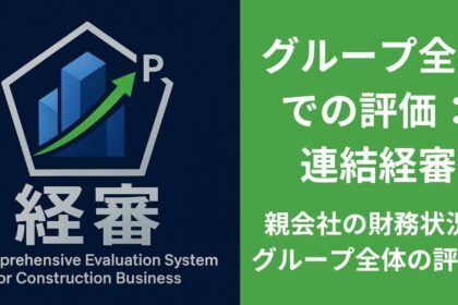 グループ全体 での評価：連結経審 親会社の財務状況がグループ全体の評価に
